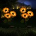 Solar Sunflower Lights LED Solar Lights for Outdoor Patio Lawn Garden Yard Pathway Decoration